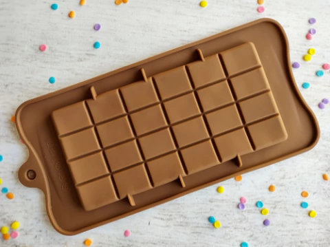 Molde Silicona Tableta De Chocolate