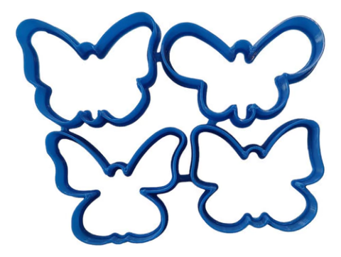 Set Mini Cortantes Flor Y Mariposas X 4