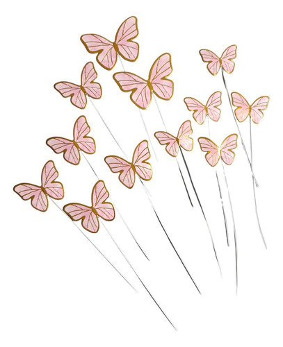 Mariposas Para Toppers De Torta Decorativas X 12 Unds