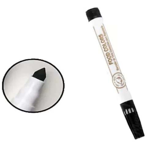 Marcador Tinta Comestible Negro X 1 Repostería Cookies Masas