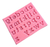 Molde Silicona Abecedario Letras Minúsculas Typing Rayado - comprar online