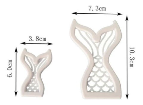 Cortante Cola De Sirena x 2