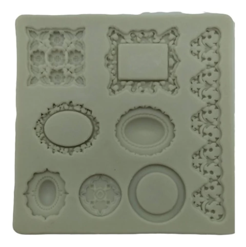 Molde de Silicona de Mini Marcos x 8 y Guarda