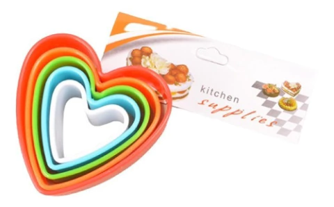 Set de 5 Cortantes de Corazón