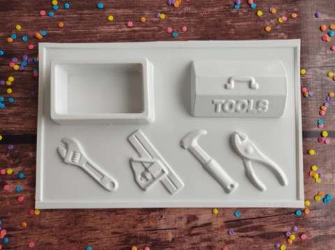 Placa Acetato Caja De Herramientas