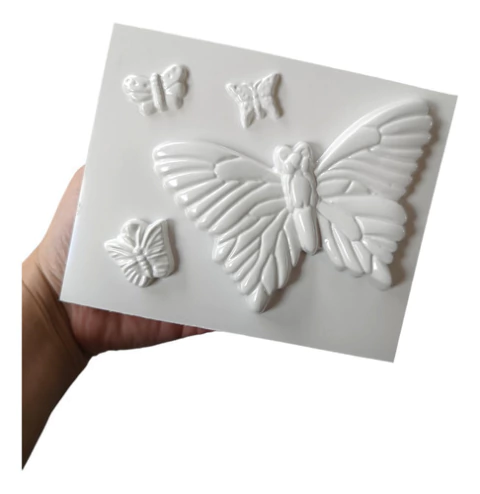 Molde Placa Acetato Mariposas Grande Y Chicas Para Chocolate