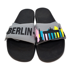 Chinelas BERLIN - REGULABLE - GRIS - CONFORT - MALSU TENDENCIA