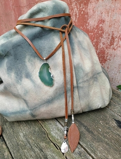 CORBATERO AGATA VERDE - Misia Accesorios - De Tandil a todo el país