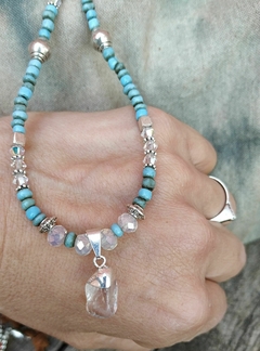 COLLAR CUARZO CRISTAL - Misia Accesorios - De Tandil a todo el país