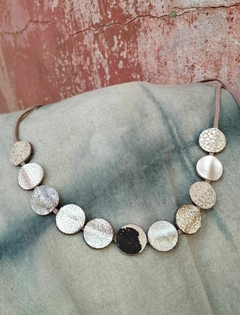 COLLAR ENLACES PLATEADO