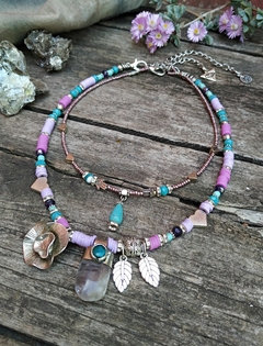 COLLAR AMATISTA DOBLE - comprar online