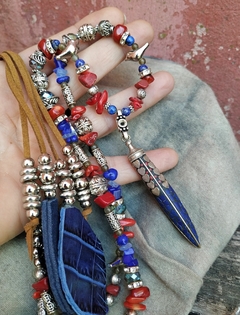 COLLAR INDIA AZUL