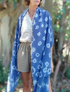 PASHMINA SHIBORI AZUL