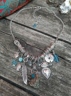 COLLAR PIRITA Y TURQUESA - comprar online
