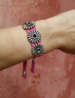 PULSERA FUCSIA MARGARITA - comprar online