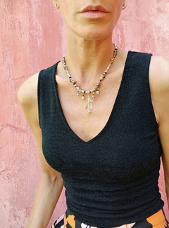 COLLAR RAMITA DE ROSAS - Misia Accesorios - De Tandil a todo el país