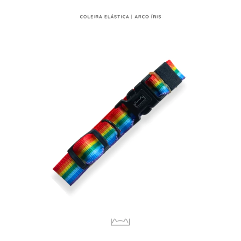 Coleira Elástica - Arco Íris - comprar online