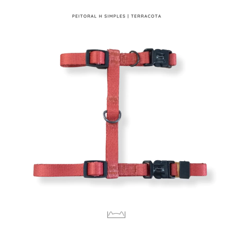Peitoral H Gatos - Terracota - comprar online