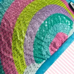 Estojo escolar Arco Iris Paete Glitter Fofy na internet
