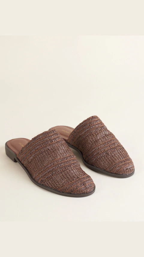 MULE PALHA CAFÉ MC 0449 - comprar online