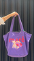 SUMMER - BOLSA GRANDE LONA COM ESTAMPA ROXO na internet