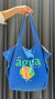 SUMMER - BOLSA GRANDE LONA COM ESTAMPA AZUL - comprar online