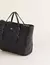 LIA - BOLSA COURO MÉDIA TEXTURA FURADA PRETO - loja online
