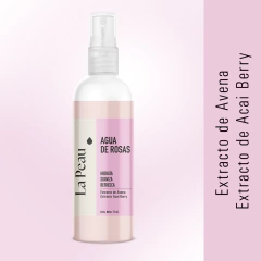 AGUA DE ROSAS - Hidrata, suaviza y refresca la piel 100 ml. Con extracto de Avena y Acai Berry, ANTIOXIDANTE -RETRASA EL ENVEJECIMIENTO