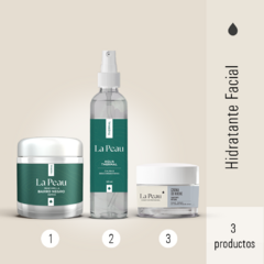 COMBO THERMAL - MASCARA DE BARRO DETOX - AGUAR TERMAL CON EXT. DE PEPINO Y ALOE VERA -CREMA DE NOCHE HIDRATANTE