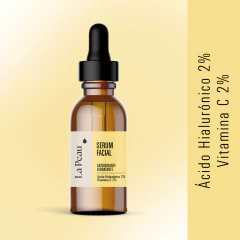 SERUM FACIAL DE ÁCIDO HIALURÓNICO 2 % Y VITAMINA C (AA2) 2%