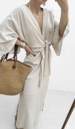 Vestido Mídi Linho - comprar online