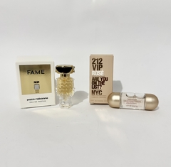 212 vip rose Edp 5ml + Fame Edp 4ml - Miniatura