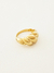 Anel Croissant Grande Banhado a Ouro 18k (SEMIJOIA)