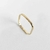 Anel Quadrado Minimal Banhado a Ouro 18k (SEMIJOIA)