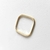 Anel Quadrado Minimal Banhado a Ouro 18k (SEMIJOIA)