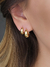 Trio de Brincos Argolas Clássicas Banhado a Ouro 18k (SEMIJOIAS)