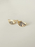 Brinco Leque Banhado a Ouro 18k (SEMIJOIA)