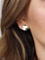 Brinco Chapinha Martelado Banhado a Ouro 18k (SEMIJOIA)