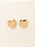 Brinco Chapinha Martelado Banhado a Ouro 18k (SEMIJOIA)
