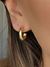 Brinco Argola Tubo Pequena Banhado a Ouro 18k (SEMIJOIA)