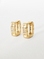 Brinco Argola Glam Pequena Banhado a Ouro 18k (SEMIJOIA)