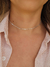 Choker Bolinhas Prensadas Prata (SEMIJOIA)