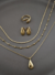 Kit Colares Charm Banhado a Ouro 18k (SEMIJOIAS)