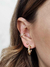 Piercing fake Cruzado Cravejado Banhado a Ouro 18k (SEMIJOIA)