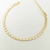 Pulseira Quadradinhos Prensados Banhada a Ouro 18k (SEMIJOIA)