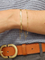 Pulseira Malha de Fita Delicada Banhada a Ouro 18k (SEMIJOIA) - Elas Amam Acessórios