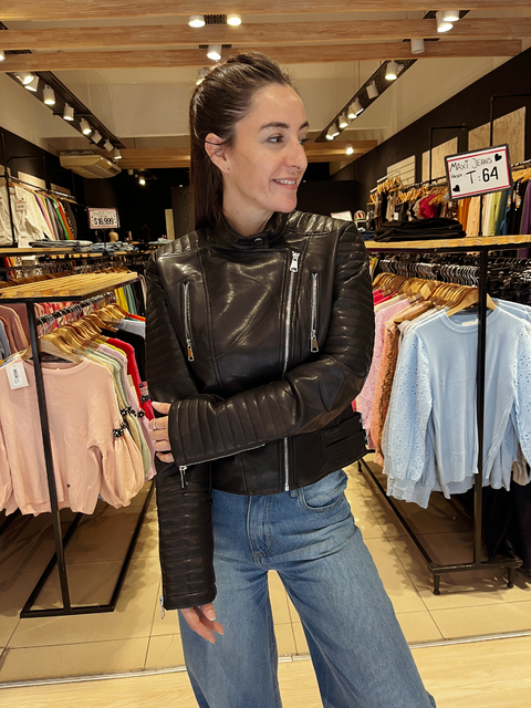Campera Motoquera Zara - comprar online