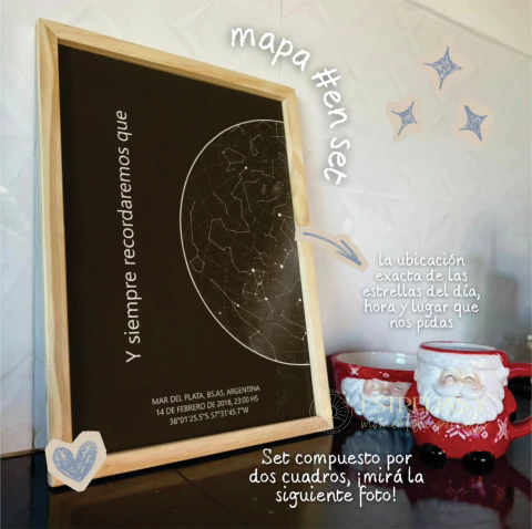 Mapa estelar en set - comprar online