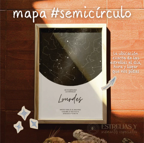 Mapa estelar semicírculo DIGITAL - comprar online