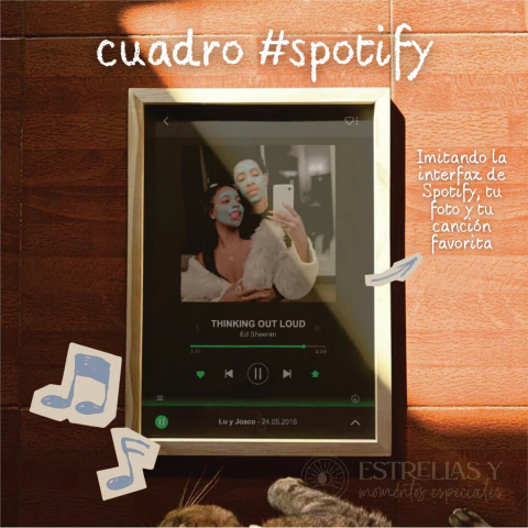 Cuadro spotify (con foto) DIGITAL - comprar online